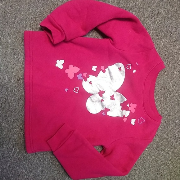3T Adidas Childs Apparel Girls Hoodie Pink Neon Top